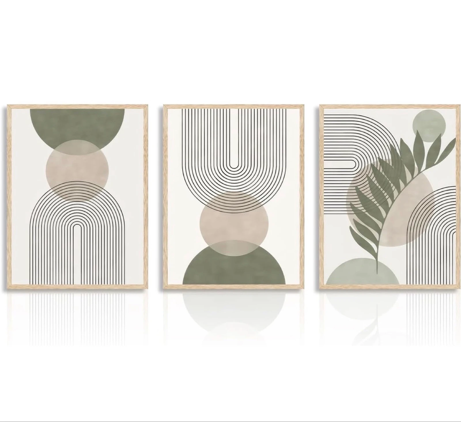 Conjunto de 3 Quadros Decorativos Estilo Escandinavo - Design Abstrato Moderno – photo 2